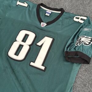 Vintage Reebok NFL Philadelphia Eagles Terrell Owens 81 Green Jersey 54 3XL Sewn